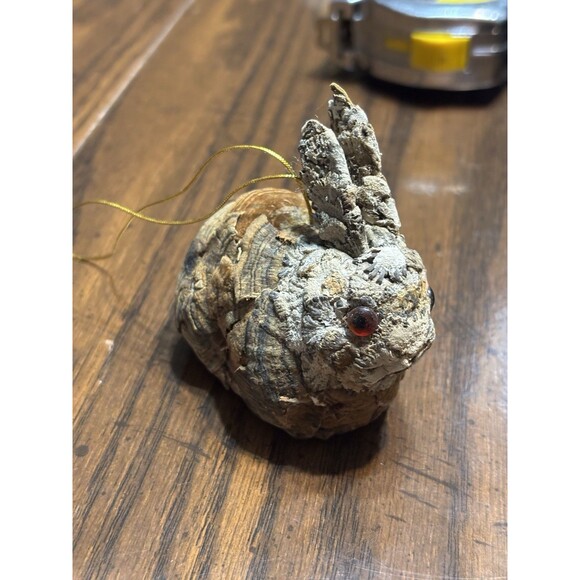 Unique Vintage Pinecone Rabbit Woodland  Ornament - Picture 2 of 12